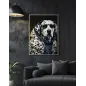 MALOWANY OBRAZ NA PŁÓTNIE LAKIEROWANY W RAMIE 53X3X73 cm